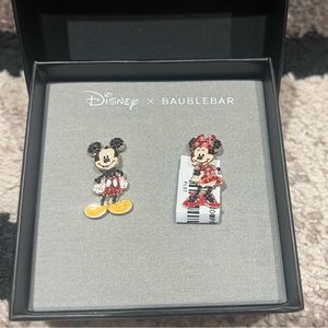 DiSNEY BAUBLEBAR Mickey Mouse and Minnie Mouse earrings